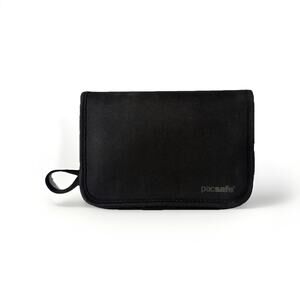 Pacsafe RFID Safe Blocking Compact Travel Organizer Wallet Strap Black